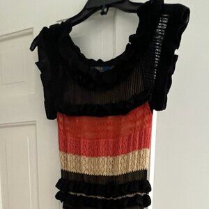 Polo Ralph Lauren Crochet Striped Knit Dress